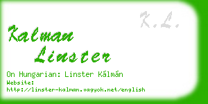 kalman linster business card